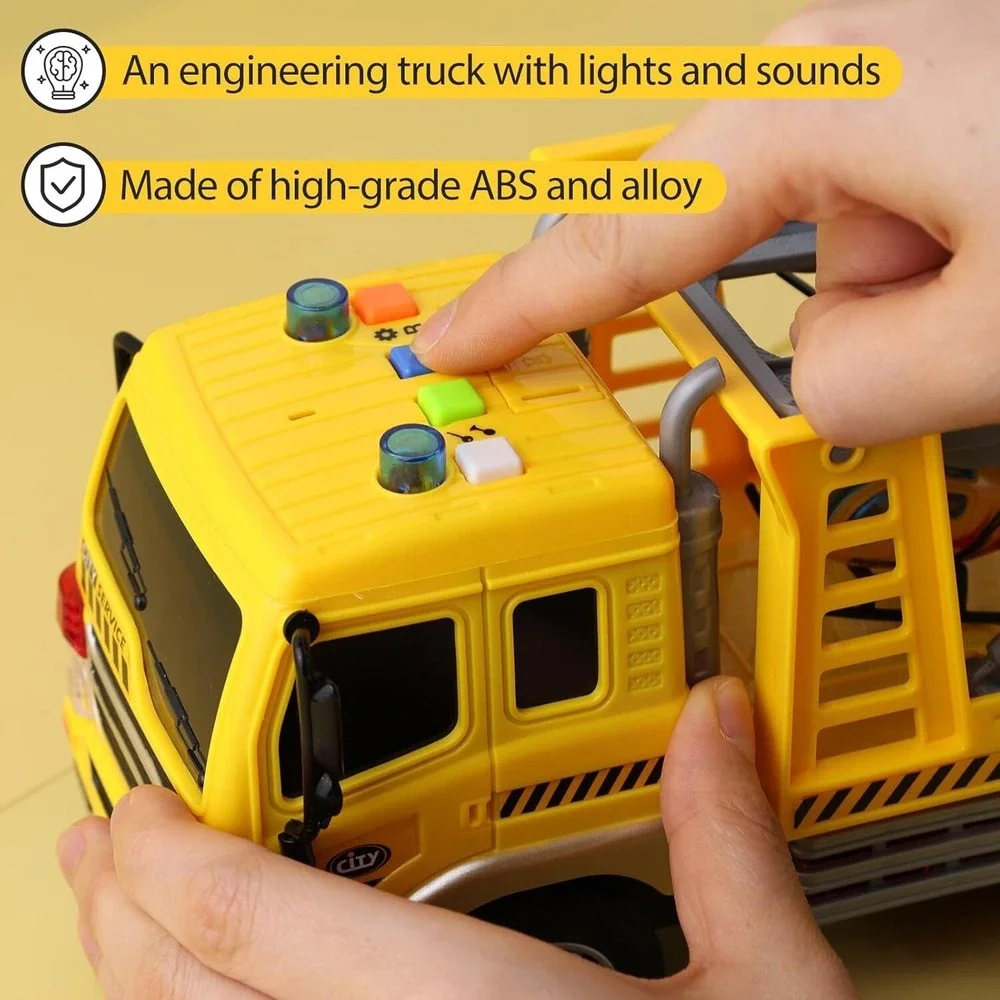 Loves Town Construction Truck Toy Set Lights Sounds Die-Cast Vehicles